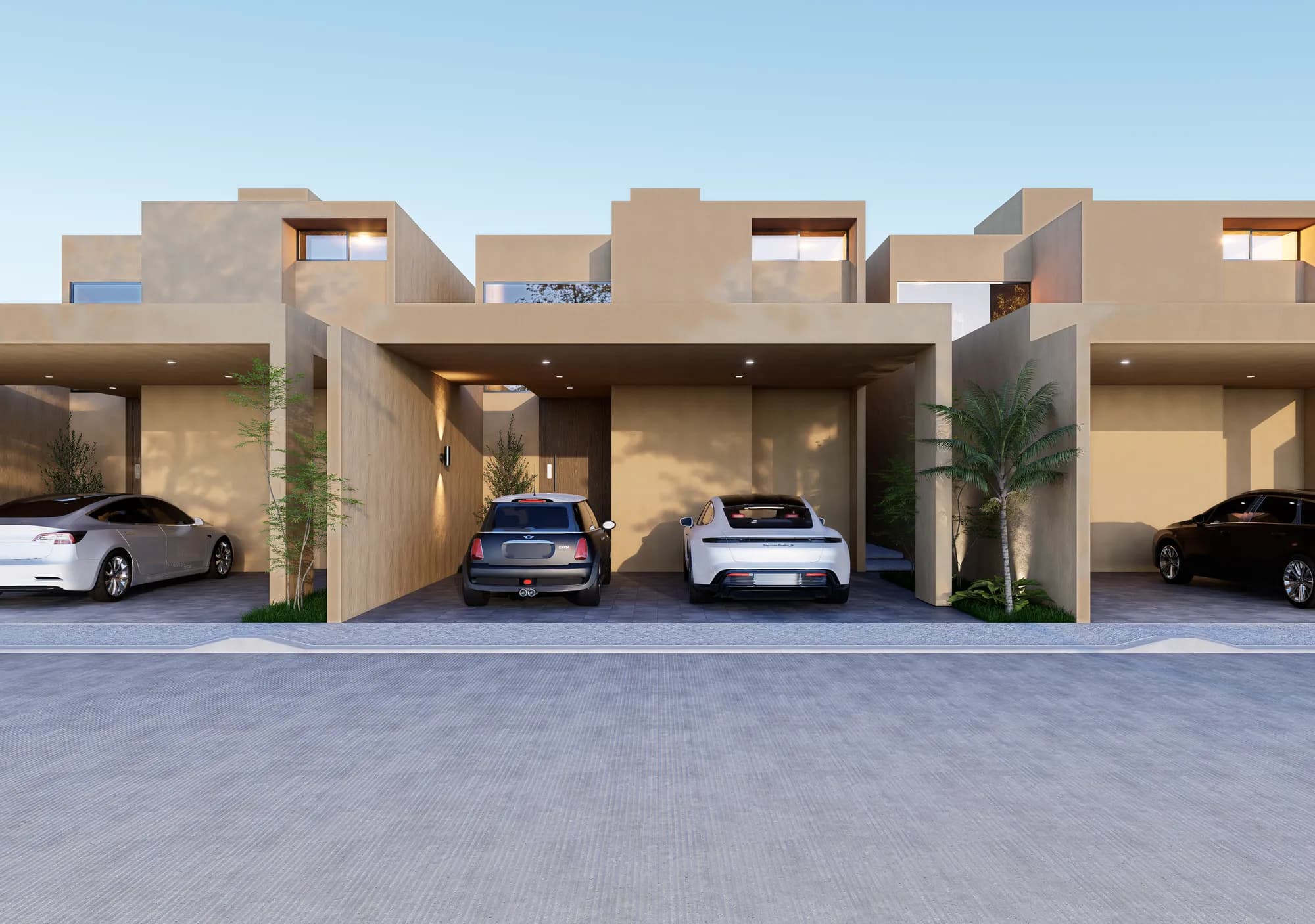 Fachada principal del conjunto residencial OX